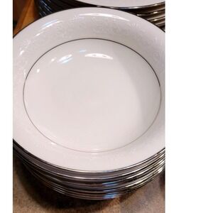 Set‎ 4 Noritake Ivory China Marseille 7550 Japan 8 inch Coup Soup Bowl Set 4